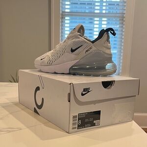 Nike Air Max 270 White and Black Sneakers